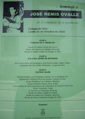 Homenaje al gaitero REMIS en el centenario de su nacimiento