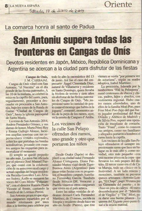 FIESTAS DE SAN ANTONIU 2014