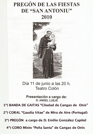 PREGÓN DE LAS FIESTAS DE 