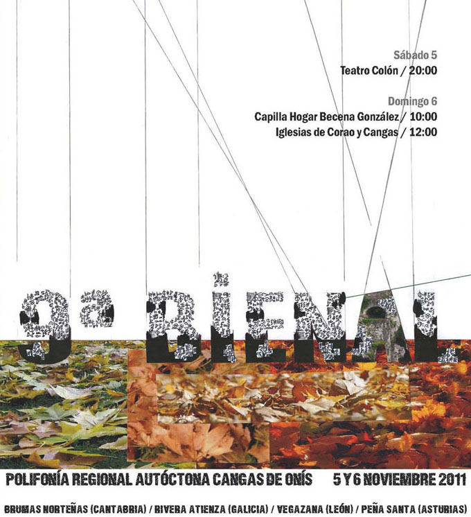 9ª BIENAL DE POLIFONÍA REGIONAL AUTÓCTONA "Ciudad de Cangas de Onís"