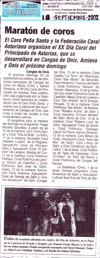 El Filelato, 18 de Septiembre del 2002