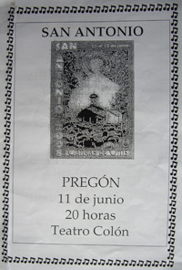PREGÓN de las Fiestas de SAN ANTONIO / 2008